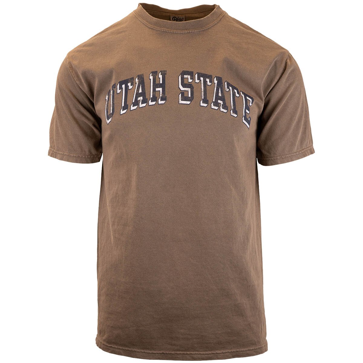 Utah State University Brown Distressed Unisex T-Shirt